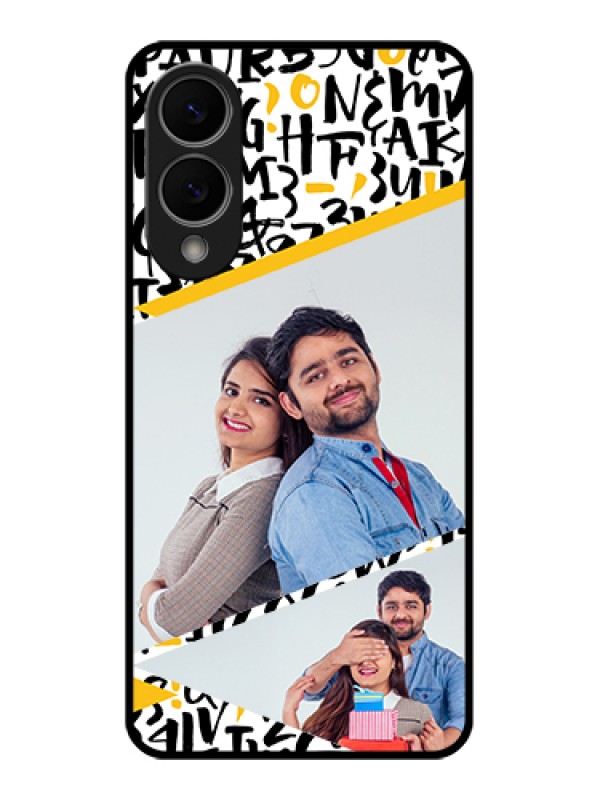 Custom Samsung Galaxy S25 Edge 5G Custom Metal Phone Case - Letters Pattern Design