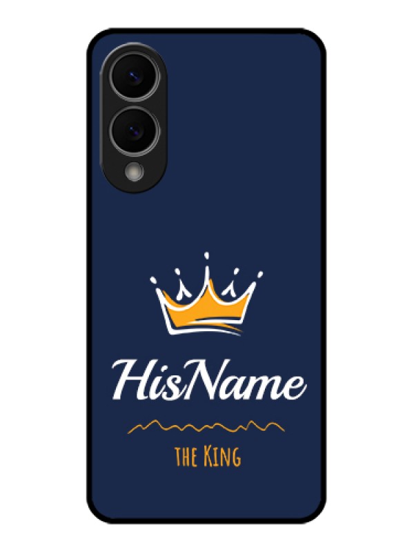 Custom Samsung Galaxy S25 Edge 5G Custom Metal Phone Case - King With Name Design