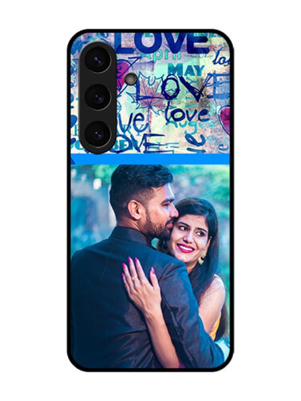 Custom Galaxy S25 Plus 5G Custom Metal Phone Case - Colorful Love Design