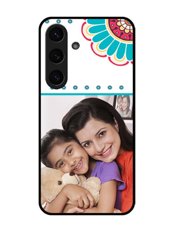 Custom Galaxy S25 Plus 5G Custom Metal Phone Case - Flower Design