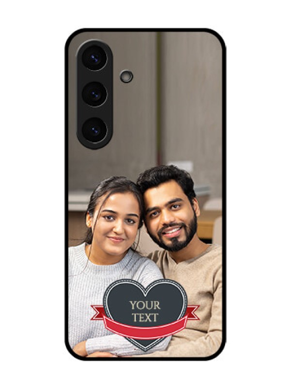 Custom Galaxy S25 Plus 5G Custom Metal Phone Case - Just Married Couple Design