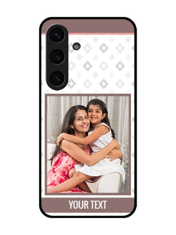 Custom Galaxy S25 Plus 5G Custom Metal Phone Case - Simple Diamond Design