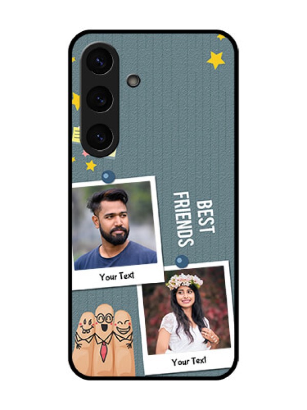 Custom Galaxy S25 Plus 5G Custom Metal Phone Case - Sticky Frames And Friendship Design