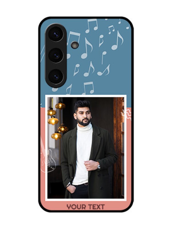 Custom Galaxy S25 Plus 5G Custom Metal Phone Case - With Color Musical Note Design