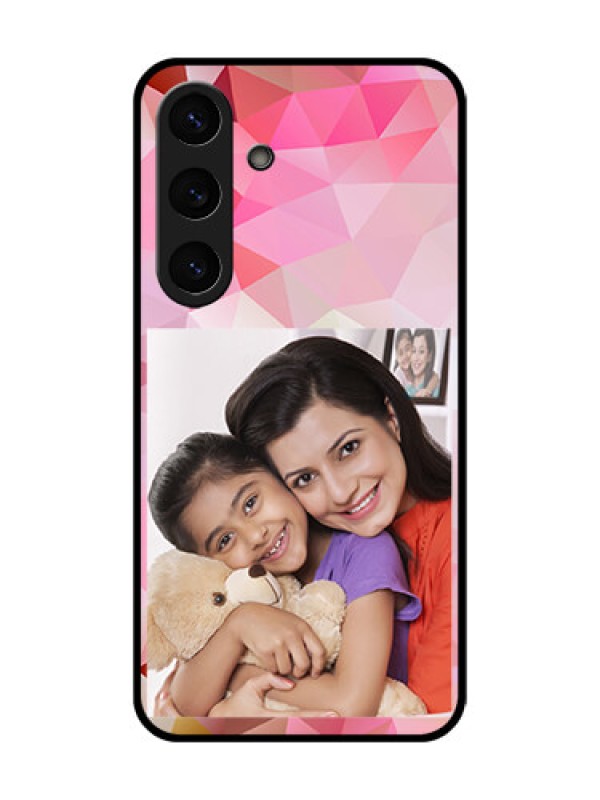 Custom Galaxy S25 Plus 5G Custom Metal Phone Case - Abstract Triangle Design