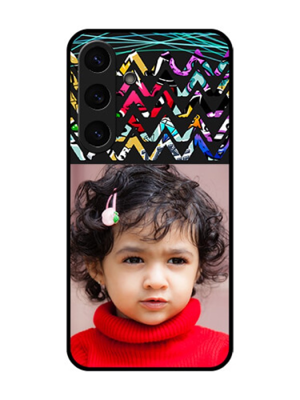 Custom Galaxy S25 Plus 5G Custom Metal Phone Case - Neon Abstract Design