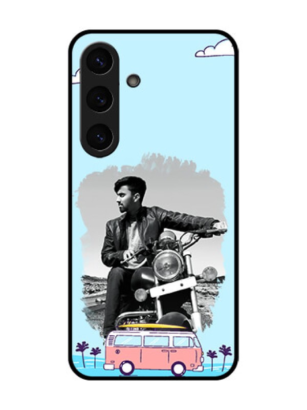 Custom Galaxy S25 Plus 5G Custom Metal Phone Case - Travel and Adventure Design