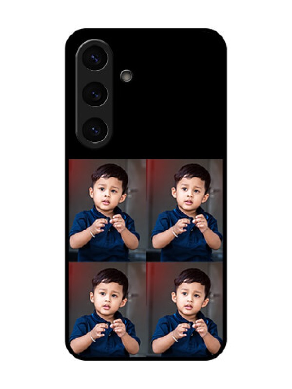 Custom Galaxy S25 Plus 5G Custom Metal Phone Case - 4 Image Holder Design