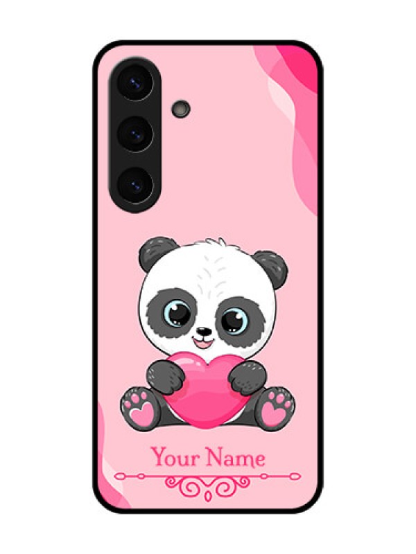 Custom Galaxy S25 Plus 5G Custom Metal Phone Case - Cute Panda Design