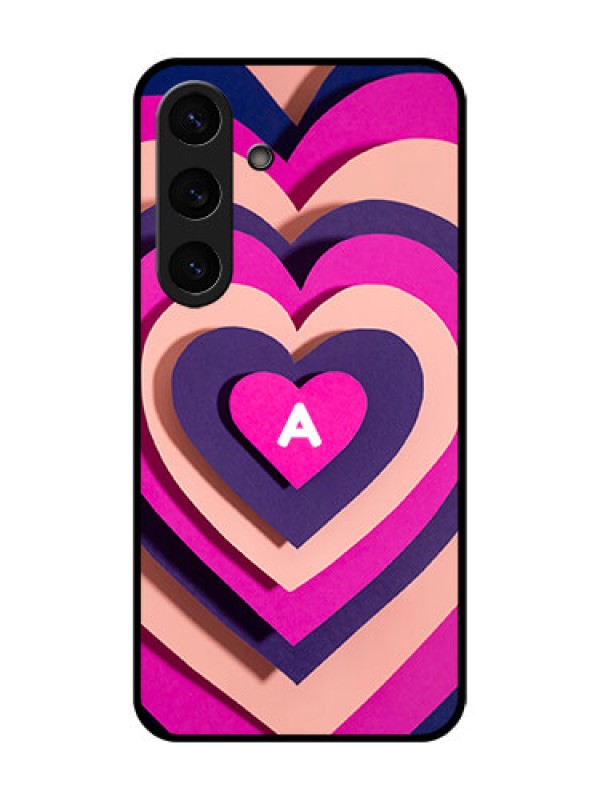 Custom Galaxy S25 Plus 5G Custom Metal Phone Case - Cute Heart Pattern Design