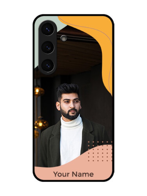 Custom Galaxy S25 Plus 5G Custom Metal Phone Case - Tri - Coloured Overlay Design