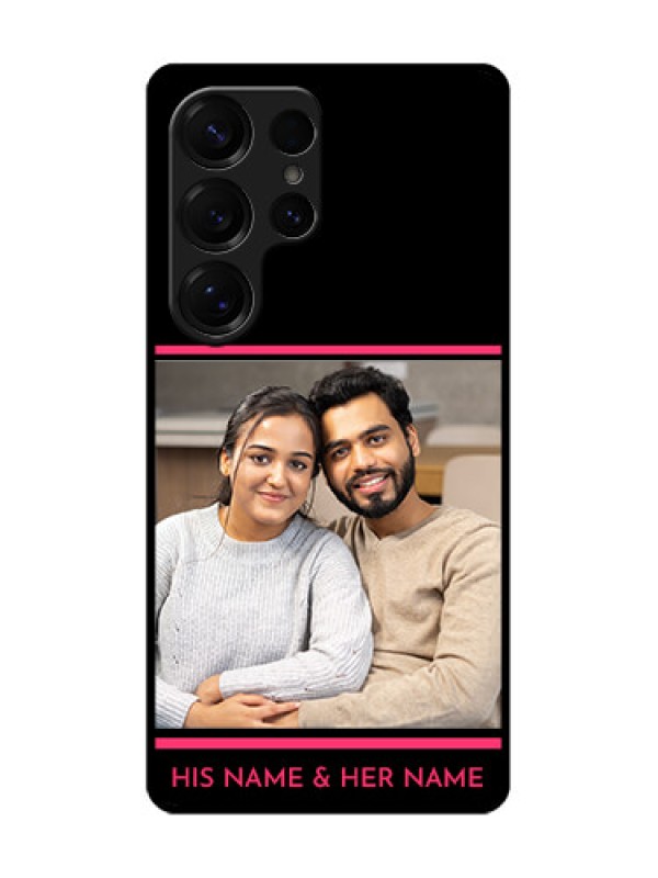 Custom Galaxy S25 Ultra 5G Custom Metal Phone Case - With Add Text Design