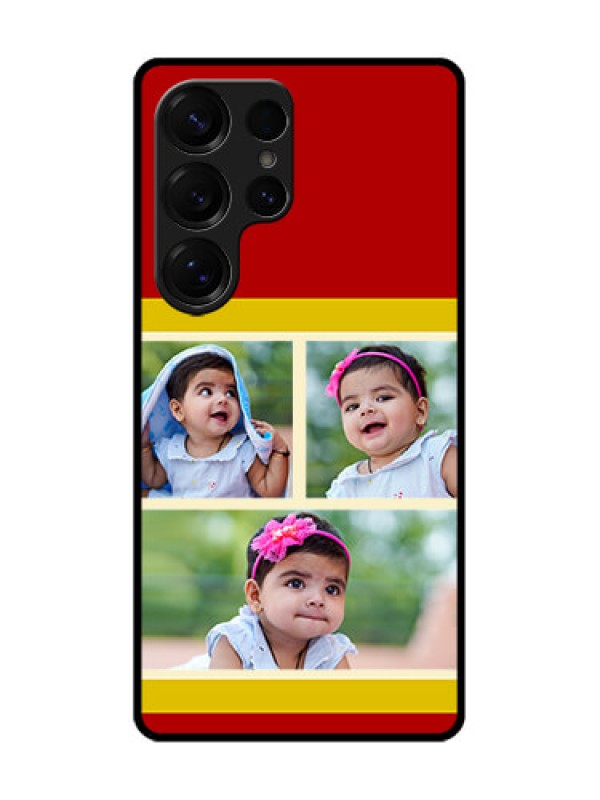 Custom Galaxy S25 Ultra 5G Custom Metal Phone Case - Multiple Pic Upload Design