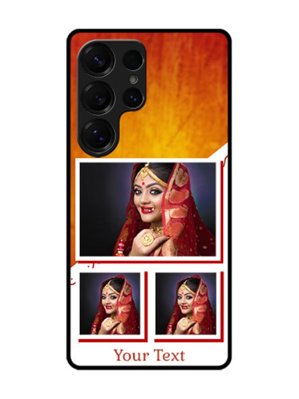 Custom Galaxy S25 Ultra 5G Custom Metal Phone Case - Wedding Memories Design