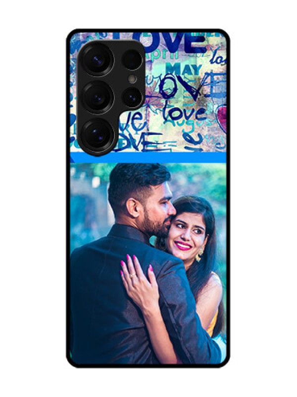 Custom Galaxy S25 Ultra 5G Custom Metal Phone Case - Colorful Love Design