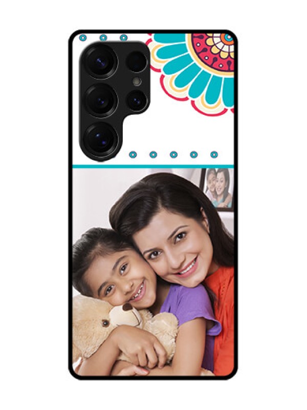 Custom Galaxy S25 Ultra 5G Custom Metal Phone Case - Flower Design