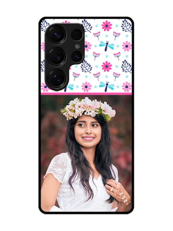 Custom Galaxy S25 Ultra 5G Custom Metal Phone Case - Colorful Flower Design