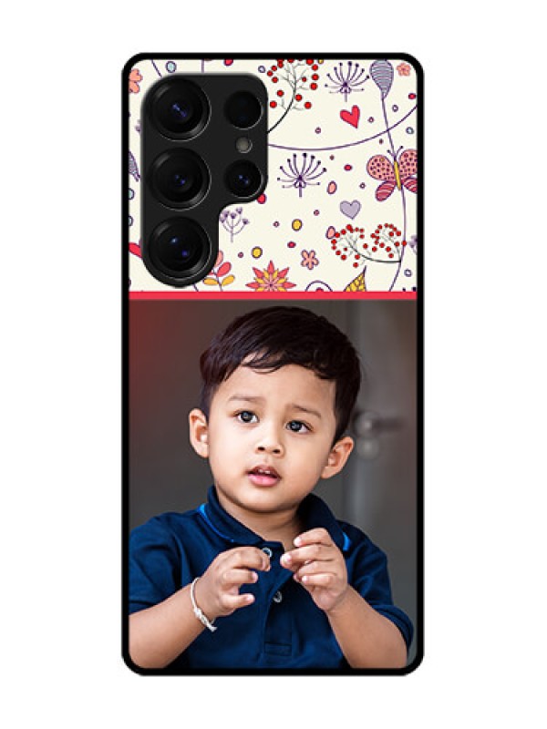 Custom Galaxy S25 Ultra 5G Custom Metal Phone Case - Premium Floral Design