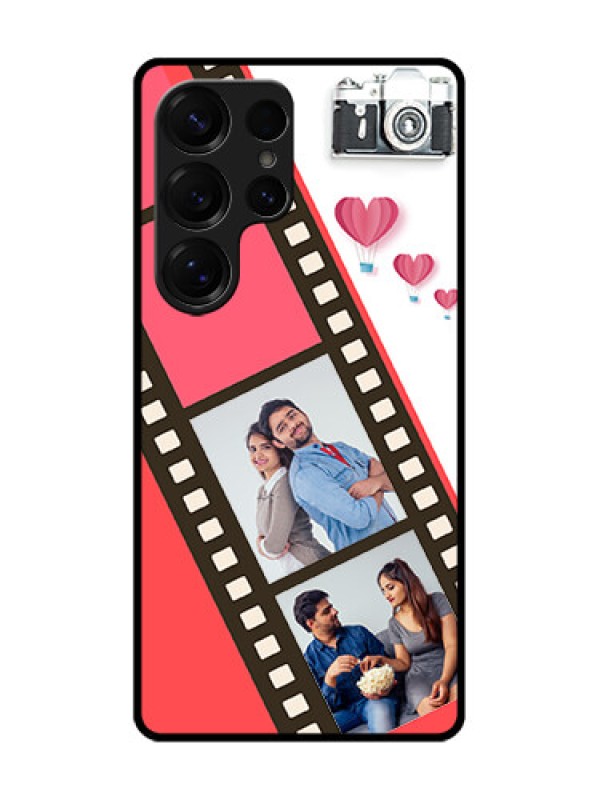 Custom Galaxy S25 Ultra 5G Custom Metal Phone Case - 3 Image Holder With Film Reel