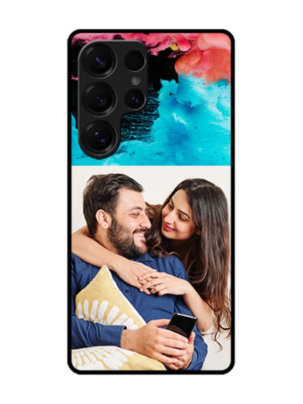 Custom Galaxy S25 Ultra 5G Custom Metal Phone Case - Quote With Acrylic Painting Design