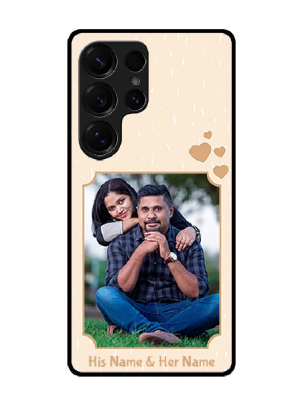 Custom Galaxy S25 Ultra 5G Custom Metal Phone Case - With Confetti Love Design