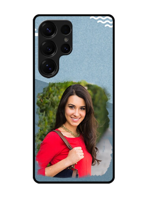 Custom Galaxy S25 Ultra 5G Custom Metal Phone Case - Grunge Line Art Design