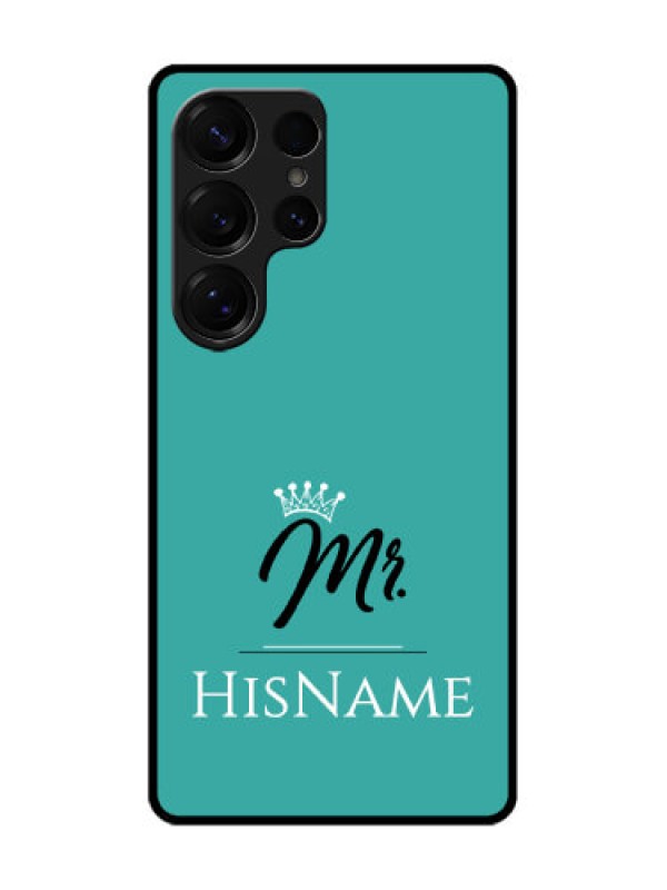 Custom Galaxy S25 Ultra 5G Custom Metal Phone Case - Mr With Name Design