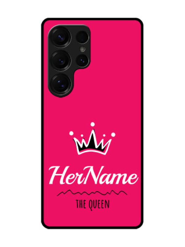 Custom Galaxy S25 Ultra 5G Custom Metal Phone Case - Queen With Name Design