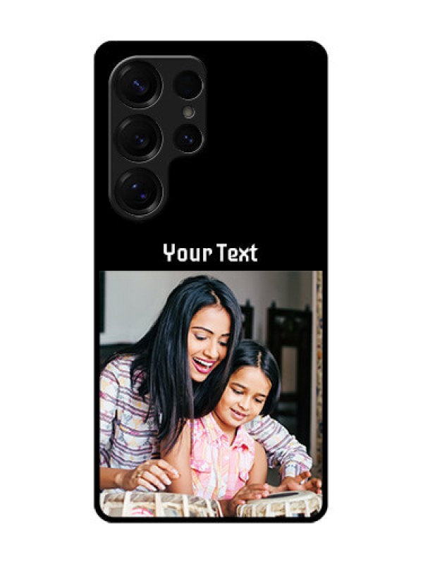 Custom Galaxy S25 Ultra 5G Custom Metal Phone Case - Photo With Name Design