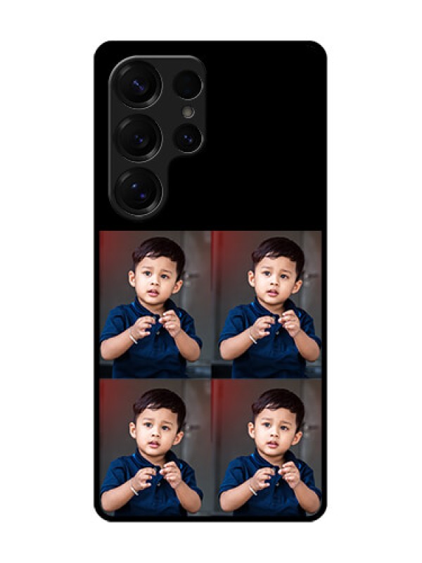 Custom Galaxy S25 Ultra 5G Custom Metal Phone Case - 4 Image Holder Design