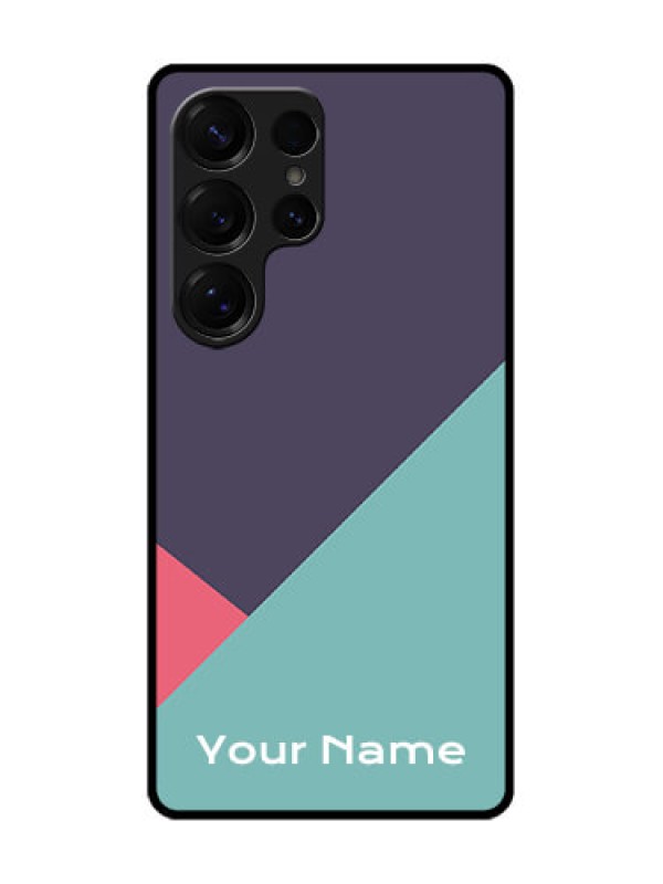 Custom Galaxy S25 Ultra 5G Custom Metal Phone Case - Tri Color Abstract Design