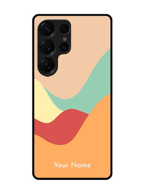 Custom Galaxy S25 Ultra 5G Custom Metal Phone Case - Ocean Waves Multi - Colour Design