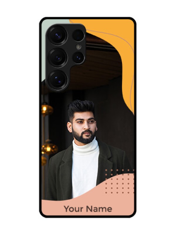 Custom Galaxy S25 Ultra 5G Custom Metal Phone Case - Tri - Coloured Overlay Design