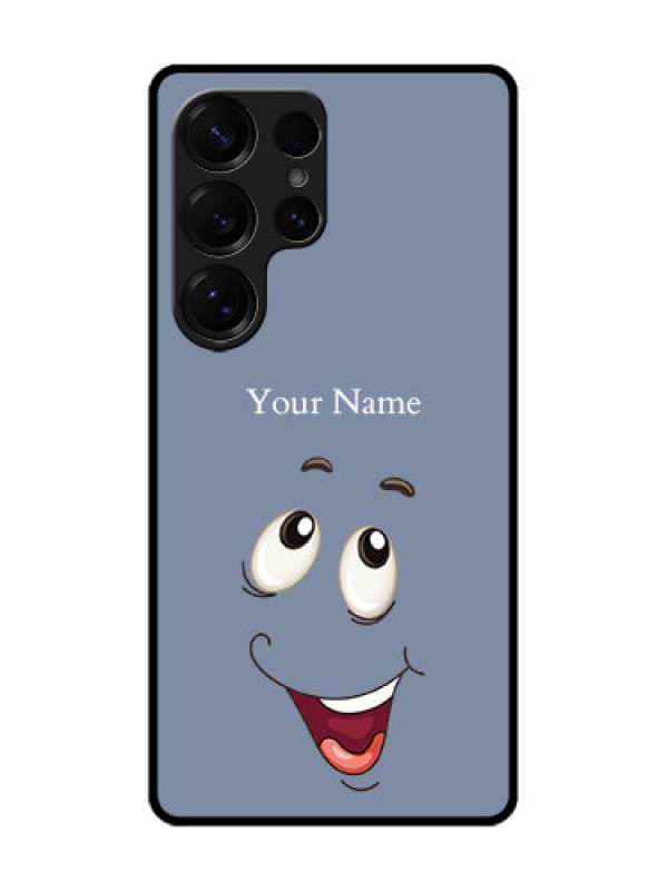 Custom Galaxy S25 Ultra 5G Custom Metal Phone Case - Laughing Cartoon Face Design