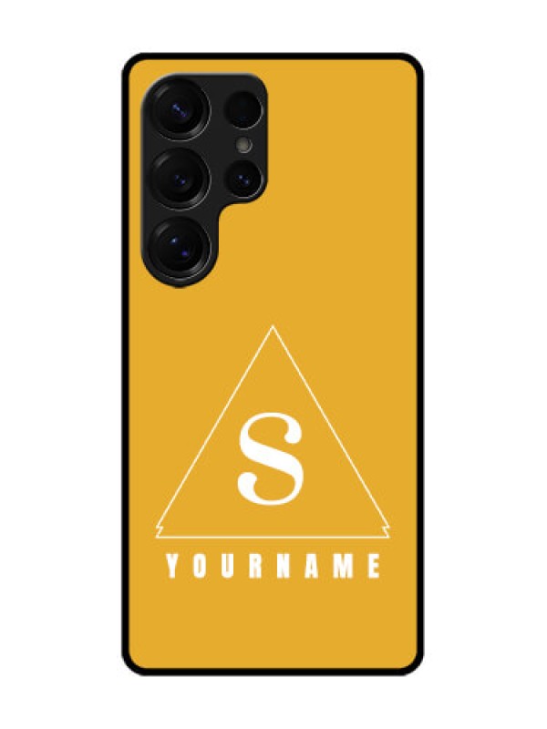 Custom Galaxy S25 Ultra 5G Custom Metal Phone Case - Simple Triangle Design