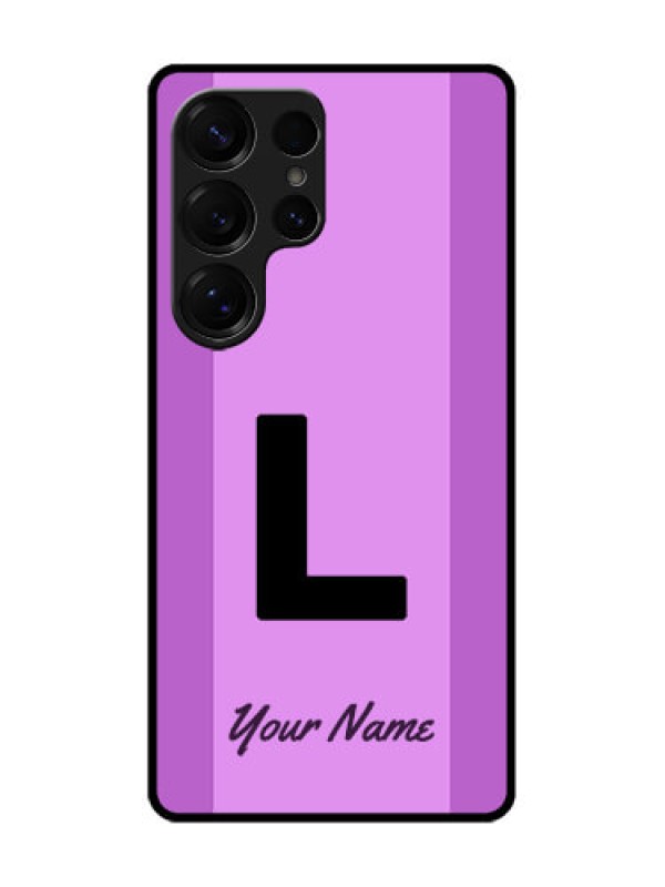 Custom Galaxy S25 Ultra 5G Custom Metal Phone Case - Tricolor Custom Text Design