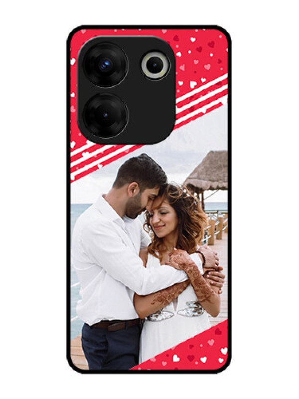 Custom Tecno Camon 20 Pro Custom Metal Phone CaseValentines Gift Design