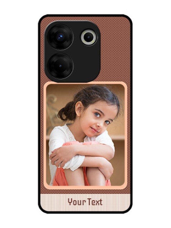 Custom Tecno Camon 20 Pro Custom Metal Phone CaseSimple Pic Upload Design