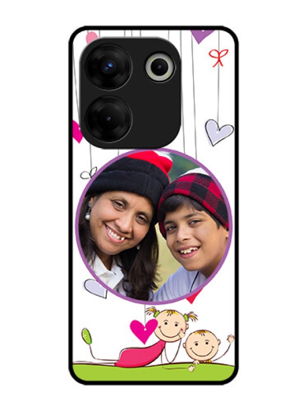 Custom Tecno Camon 20 Pro Custom Metal Phone CaseCute Kids Phone Case Design