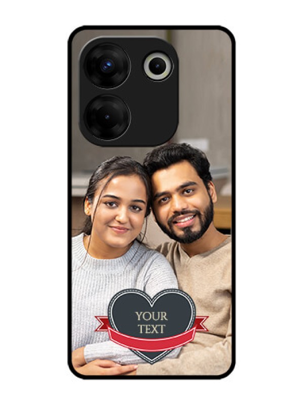 Custom Tecno Camon 20 Pro Custom Metal Phone CaseJust Married Couple Design