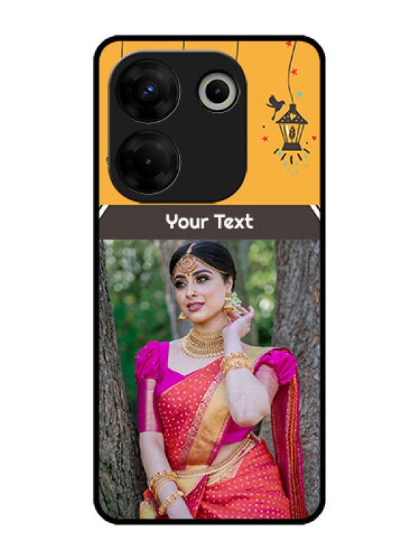 Custom Tecno Camon 20 Pro Custom Metal Phone CaseWith Family Picture And Icons