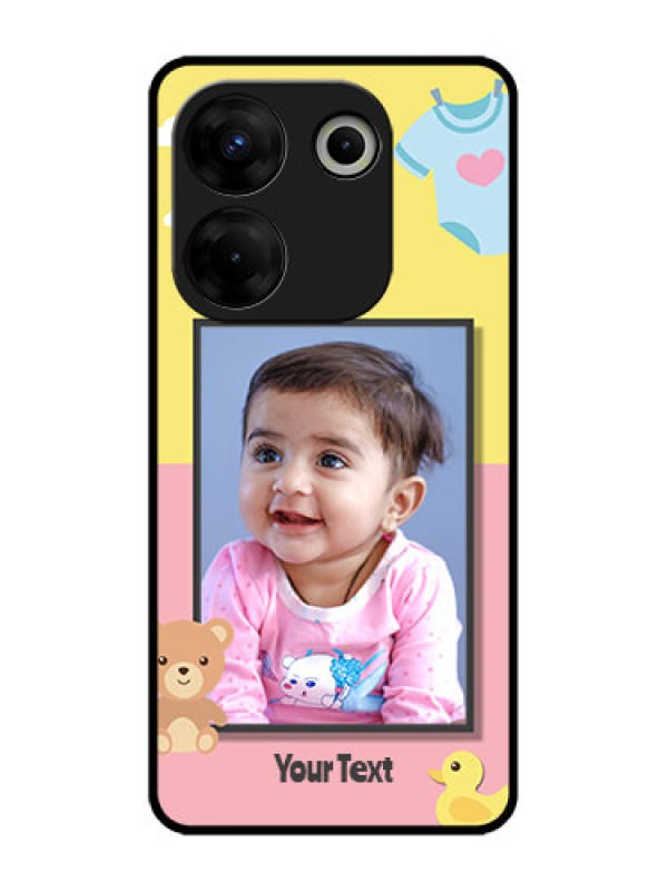 Custom Tecno Camon 20 Pro Custom Metal Phone CaseKids 2 Color Design
