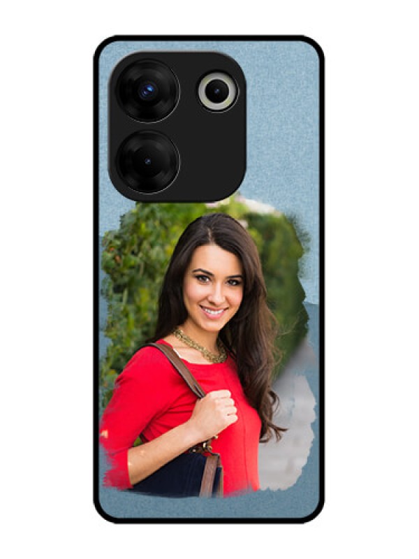 Custom Tecno Camon 20 Pro Custom Metal Phone CaseGrunge Line Art Design