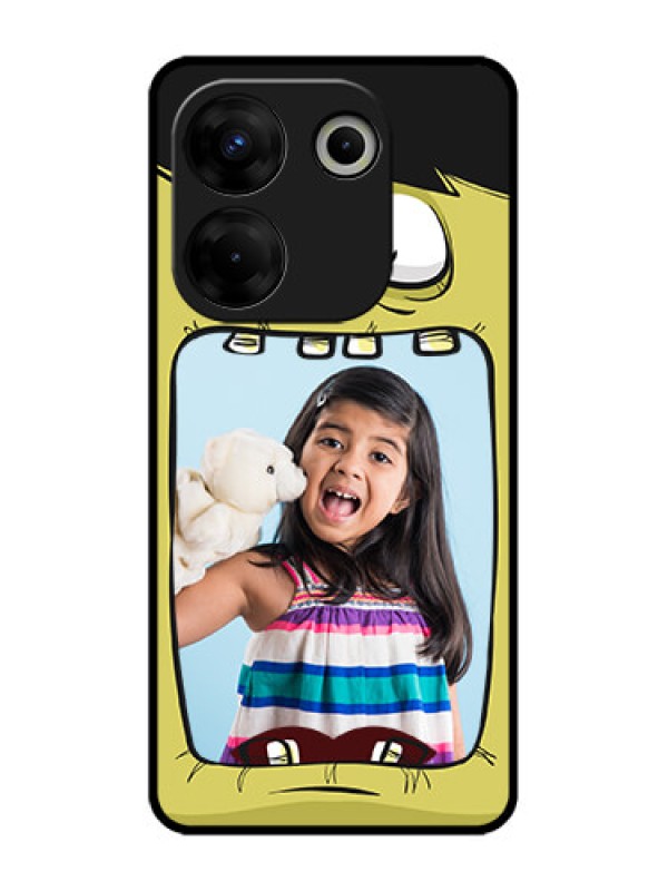 Custom Tecno Camon 20 Pro Custom Metal Phone CaseCartoon Monster Back Case Design