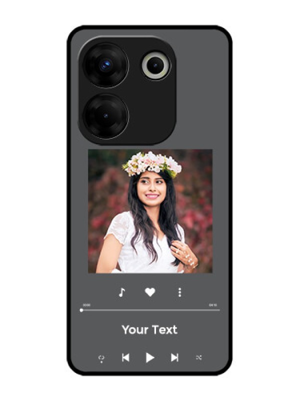 Custom Tecno Camon 20 Pro Custom Metal Phone CasePlay The Music Design