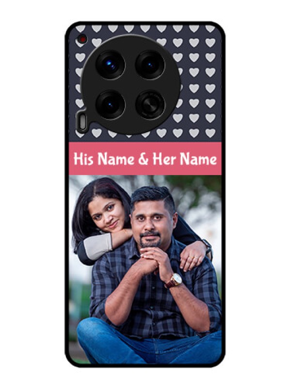 Custom Tecno Camon 30 5G Custom Metal Phone CaseLove Symbols Design