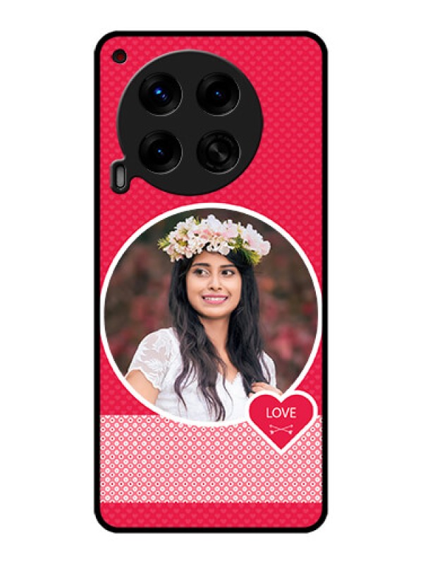 Custom Tecno Camon 30 5G Custom Metal Phone CasePink Color Pattern Design