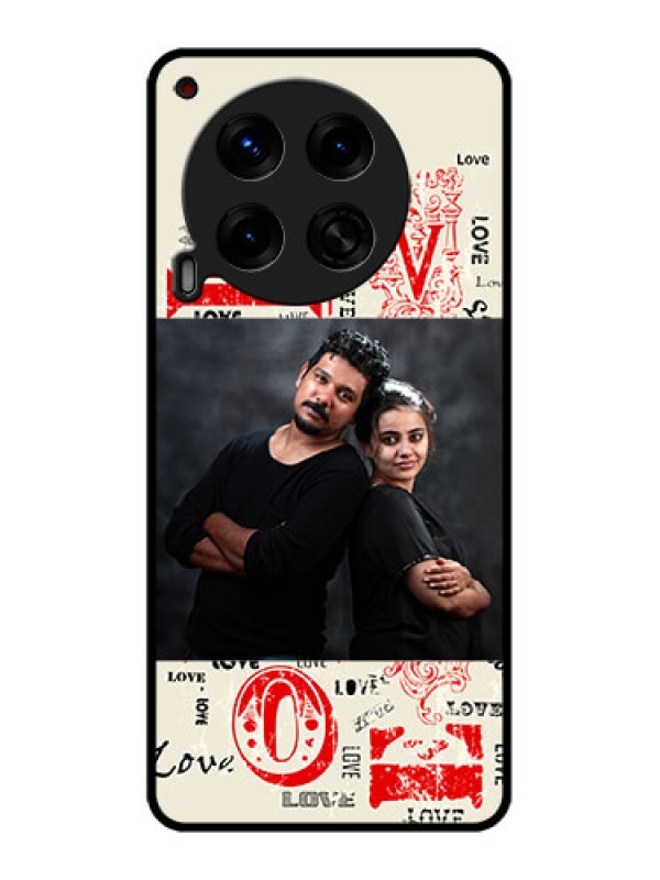 Custom Tecno Camon 30 5G Custom Metal Phone CaseTrendy Love Design Case