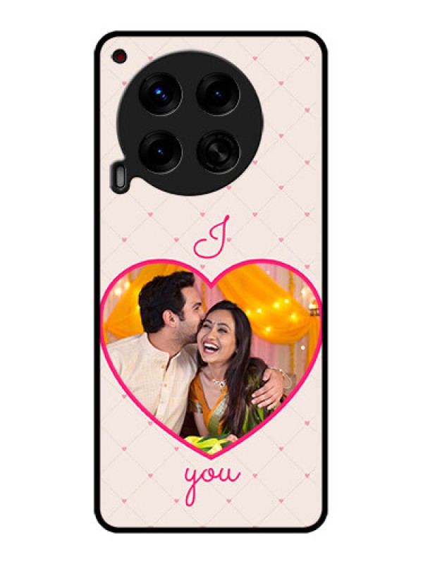 Custom Tecno Camon 30 5G Custom Metal Phone CaseHeart Shape Design