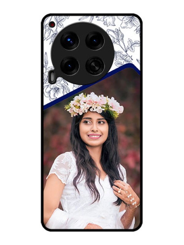 Custom Tecno Camon 30 5G Custom Metal Phone CaseClassy Floral Design